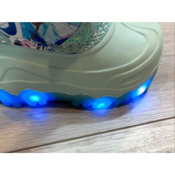 Disney Frozen toddler girls' winter light up snow boots size 6 - Picture 8 of 12